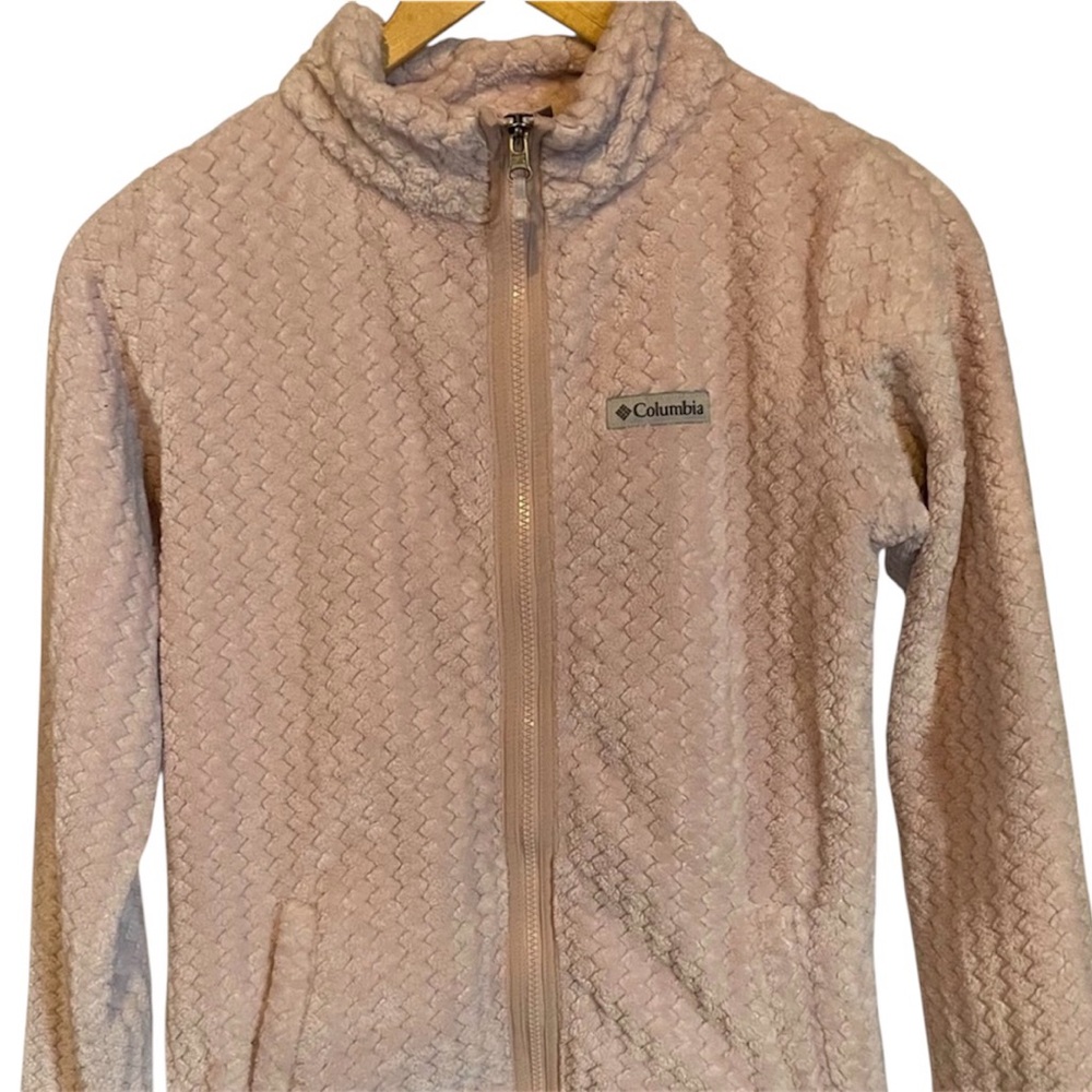 Columbia Girls Large Fleece Jacket P-P 18” L 23”